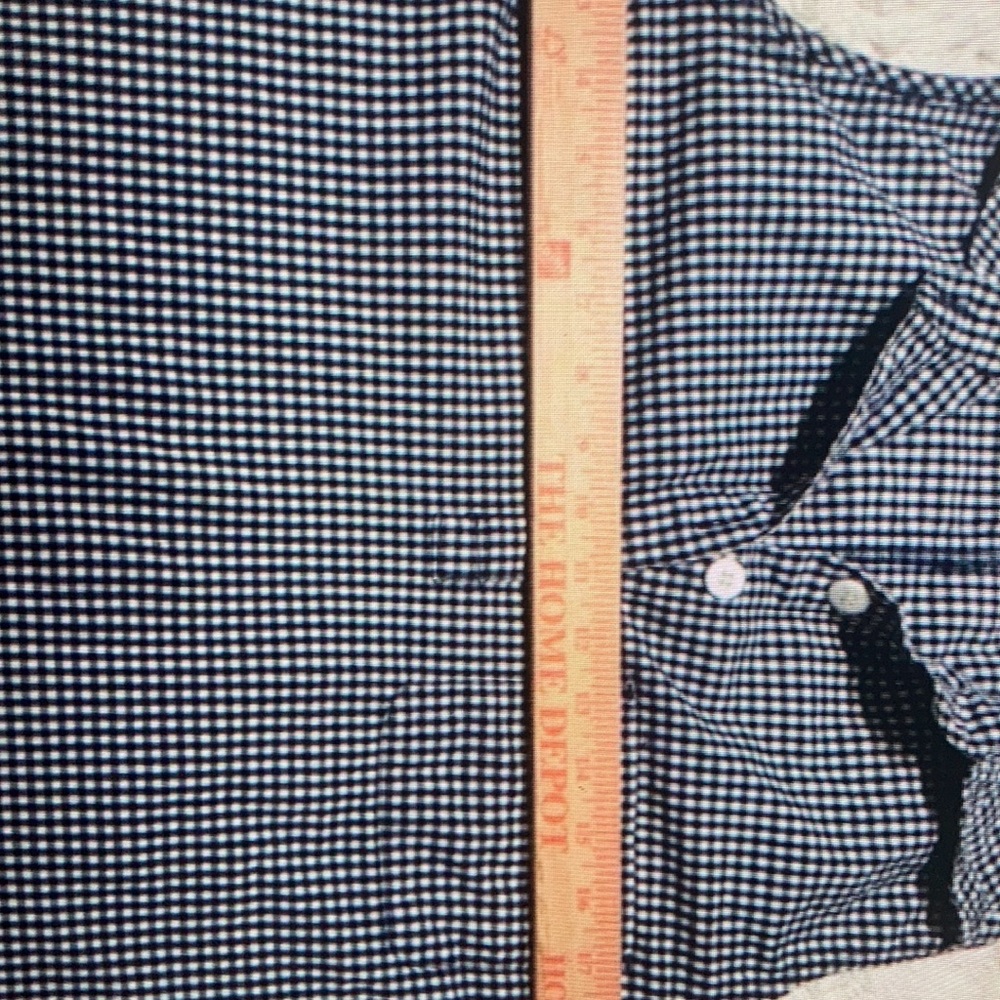 Vintage 90S shaver Lake Black white Gingham sundress M - Picture 3 of 4